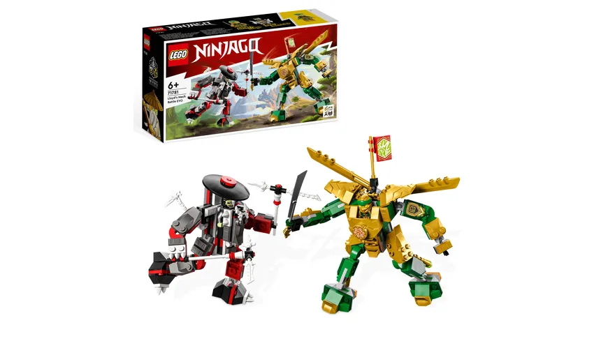 LEGO NINJAGO 71781 Lloyds Mech-Duell EVO Action-Figur Spielzeug