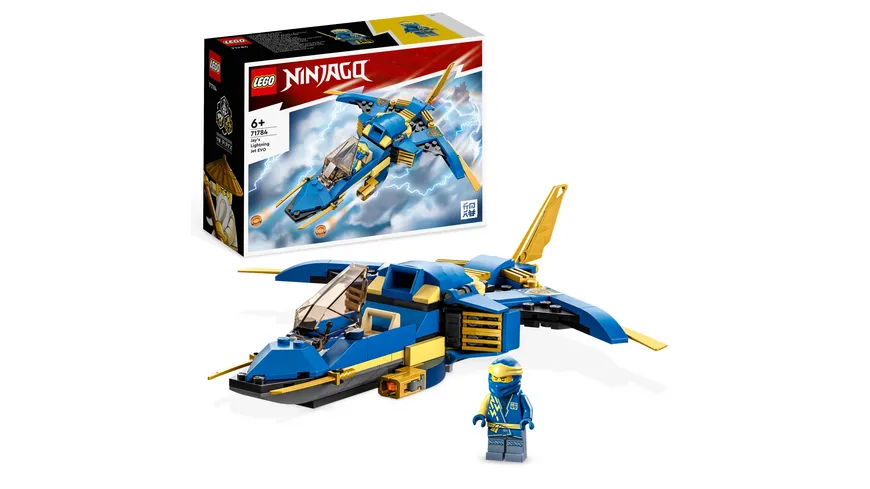 LEGO NINJAGO 71784 Jays Donner-Jet EVO, Sammelbares Ninja-Spielzeug