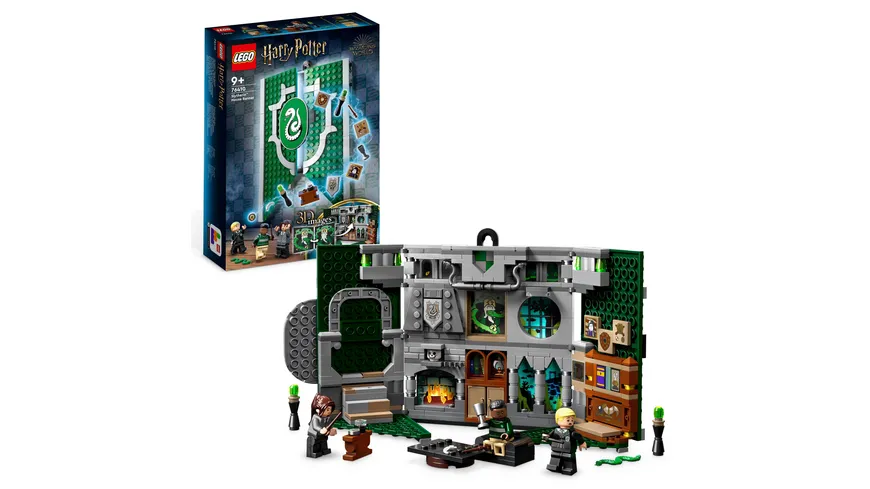 LEGO Harry Potter 76410 Hausbanner Slytherin, Hogwarts 2in1 Spielzeug