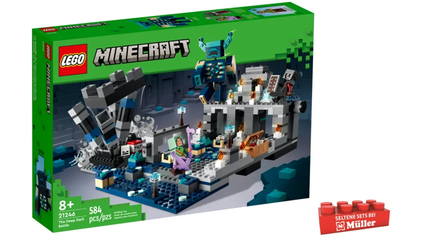 LEGO Minecraft 21246 Das Duell in der Finsternis, Spielzeug mit Figuren