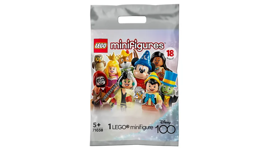 LEGO Minifiguren 71038 Disney 100 Jubiläumsserie mit Charakteren zum Sammeln