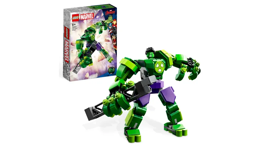 LEGO Marvel 76241 Hulk Mech Set, Avengers-Spielzeug Action-Figur