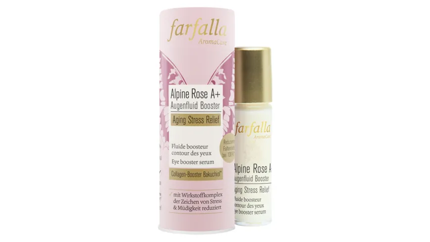 farfalla Alpine Rose A+ Augenfluid Booster, Aging Stress Relief