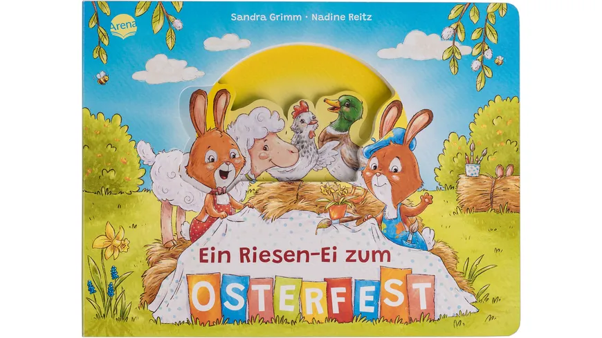 Ein Riesen-Ei zum Osterfest - Ein Pappbilderbuch mit Figurenregister ab 2 Jahren