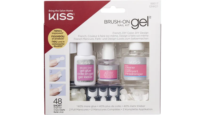 KISS Brush-On Gel Nail Kit Lufttrocknend
