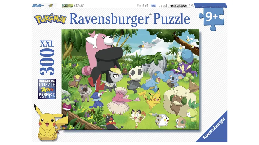 Ravensburger Puzzle - Wilde Pokémon - 300 Teile XXL Pokémon Puzzle für Kinder ab 9 Jahren