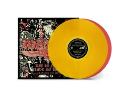 Die in Fire Live in Hell Ltd Transparent Yellow Red Vinyl