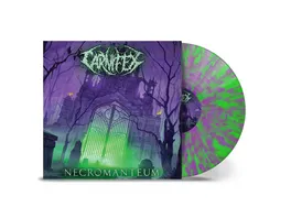 Necromanteum Ltd LP Neon Green w Purple Splatter