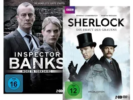 Bundle Inspector Banks Die komplette erste Staffel Sherlock Die Braut des Grauens LTD 4 DVDs