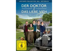 Der Doktor und das liebe Vieh Die kompletten Staffeln 1 4 LTD Die limitierte Fan Edition inkl Notizbuch 8 DVDs