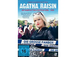 Agatha Raisin Die grosse Fanbox mit den Staffeln 1 4 In limitierter Erstauflage inkl 4 teiligen Postkartenset 9 DVDs