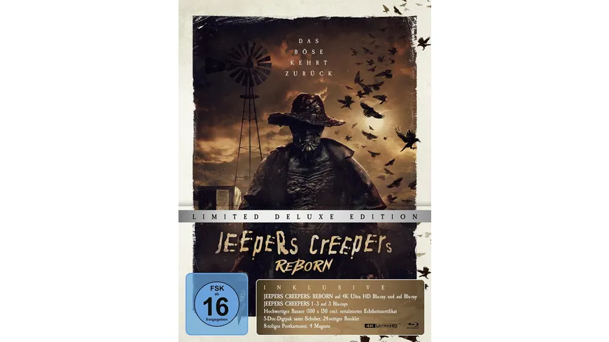 Jeepers Creepers: Reborn LTD. - Limited Deluxe Edition  (4K Ultra HD) (+ Blu-ray) (+ 3 Bonus-Blu-ray)
