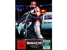 RoboCop 4 Disc Limited Collector s Edition im Mediabook Director s Cut ungekuerzte Kinofassung 2 x UHD Blu ray Blu ray Bonus Blu ray