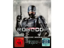 RoboCop Director s Cut 2 Disc Limited SteelBook 4K Ultra HD Bonus Blu ray