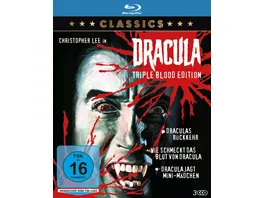 Dracula Triple Blood Edition Draculas Rueckkehr Wie schmeckt das Blut von Dracula Dracula jagt Mini Maedchen 3 Blu rays