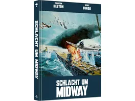 Schlacht um Midway Kinofassung Cover A Limited Mediabook auf 333 Stueck durchnummeriert mit J Card Schuber Blu ray DVD 32 seitigem Booklet plus viel Bonusmaterial