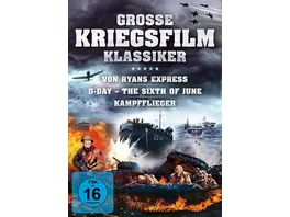 Grosse Kriegsfilm Klassiker Von Ryans Express D Day The Sixth of June Kampfflieger 3 DVDs
