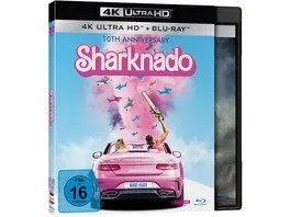 Sharknado More Sharks more Nado Extended 4K Edition UHD Blu ray Sonderauflage im rosa Schuber limitiert auf 500 Stueck