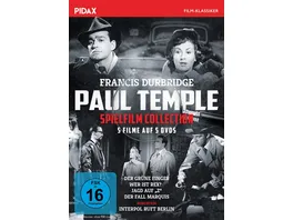 Francis Durbridge Paul Temple Spielfilm Collection Fuenf britische Kinofilme nach Francis Durbridge mit umfassendem Bonusmaterial Pidax Film Klassiker 5 DVDs
