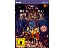 Das Raetsel der Runen Vol 1 Die ersten 13 Folgen der Fantasy Zeichentrickserie Pidax Animation 2 DVDs