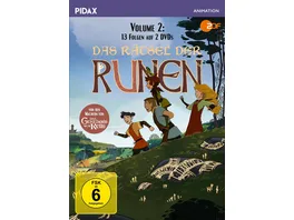 Das Raetsel der Runen Vol 2 Weitere 13 Folgen der Fantasy Zeichentrickserie Pidax Animation 2 DVDs