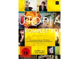 Utopia Komplettbox Die komplette dystopische Thriller Serie mit Kultstatus 4 DVDs