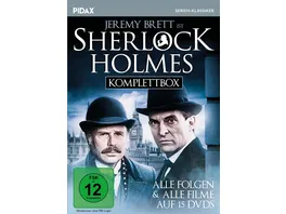 Sherlock Holmes mit Jeremy Brett Komplettbox Alle Folgen und alle Filme der beliebten Adaption mit Jeremy Bret Pidax Serien Klassiker 12 DVDs