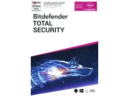 Bitdefender Total Security 1 Geraet 18 Monate PC Mac iOS Android