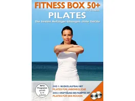 Fitness Box 50 Pilates Die besten Anfaenger Uebungen ohne Geraete 2 DVDs